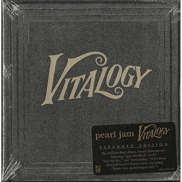 Pearl Jam – Vitalogy - CD - Digipack - Remasterizado - Expanded Edition - Nuevo Y Sellado 
