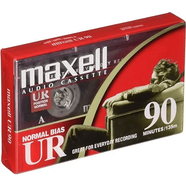 Cassette Virgen Maxell -  UR 90 - 90 Minutos - Nuevo Y Sellado 