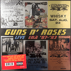 Guns N' Roses – Live Era '87-'93 - 4 Lps Vinilo (Premium Edition) - Color - Deluxe Edition - Edición Limitada - Nuevo Y Sellado