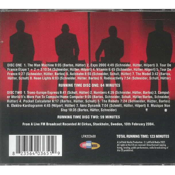 Kraftwerk – At The Cirkus - The Swedish Broadcast - 2 CDs - Nuevo Y Sellado 2