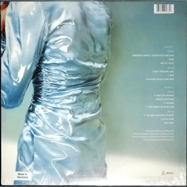 Madonna – Ray Of Light - LP Vinilo - 180 Gramos - Hecho Europa (Alemania) - Nuevo Y Sellado 2