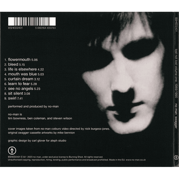No-Man ‎– Swagger (Lost Not Lost Volume One: 1989/1990) - CD - Digipack - Hecho En Europa - Nuevo Y Sellado 2