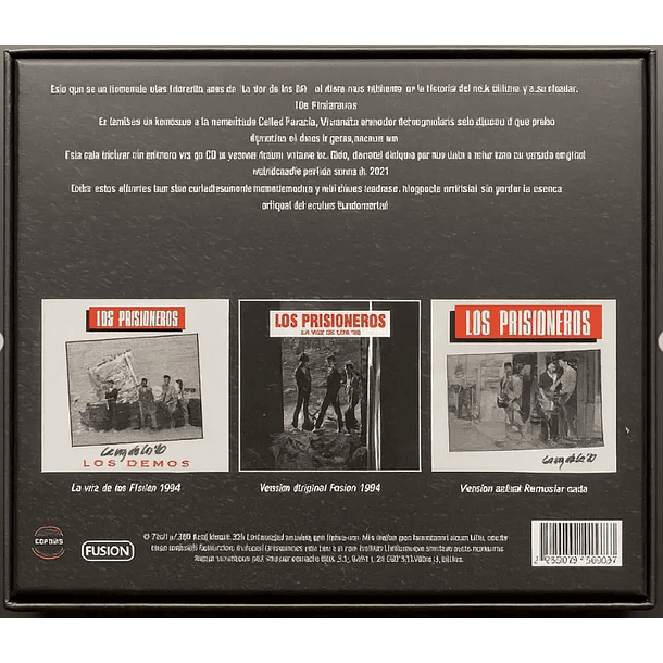 Los Prisioneros – La Voz De Los ‘80 - Box Set 3 CDs - Incluye Fotos Inéditas - Nuevo Y Sellado 2