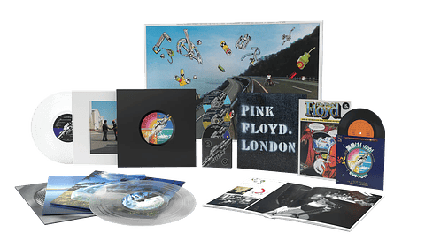 Pink Floyd – Wish You Were Here - Box Set - Cofre - 4 Lps Vinilo Clear (transparente) + 1 Vinilo 7" + 2 CDs + Blu Ray - Dolby Atmos - Nuevo Y Sellado