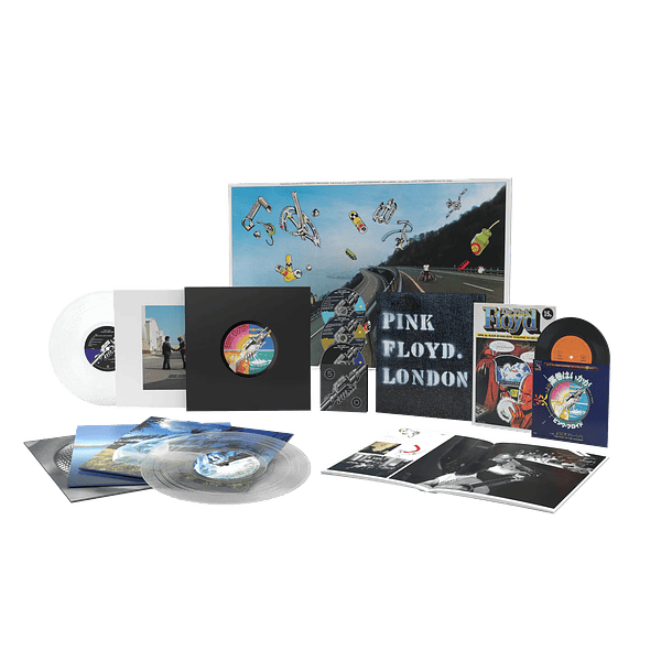 Pink Floyd – Wish You Were Here - Box Set - Cofre - 4 Lps Vinilos Clear (transparente) + 1 Vinilo 7