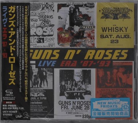 Guns N' Roses – Live Era '87-'93 - SHM CD - 2 CDs - Remasterizado - Edición Limitada - Hecho En Japón - Nuevo Y Sellado