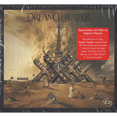 Dream Theater – Quarantième: Live À Paris - 2 Blu Rays + 3 CDs - Hecho En U.S.A. - Nuevo Y Sellado