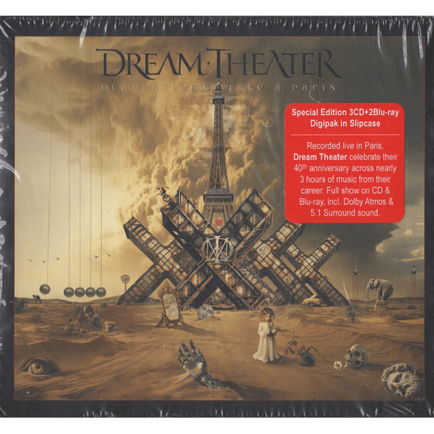Dream Theater – Quarantième: Live À Paris - 2 Blu Rays + 3 CDs - Hecho En U.S.A. - Nuevo Y Sellado 1