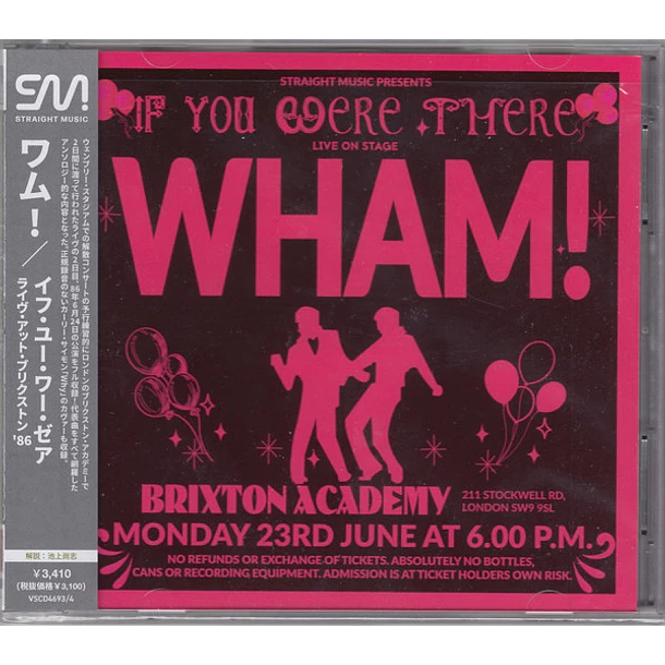 Wham! – If You Were There - Live At Brixton `86 - 2 CDs - Bootleg (Silver) - Hecho En Taiwán - Nuevo Y Sellado 