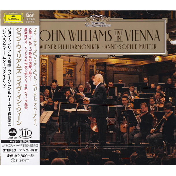 John Williams - Wiener Philharmoniker, Anne-Sophie Mutter – John Williams Live In Vienna - CD - HQ-CD - Hecho En Japón - Nuevo Y Sellado 