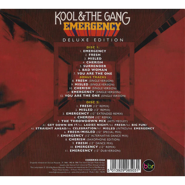 Kool & The Gang – Emergency - 2 CDs - Digipack - Deluxe Edition - Big Break Records - Nuevo Y Sellado 2