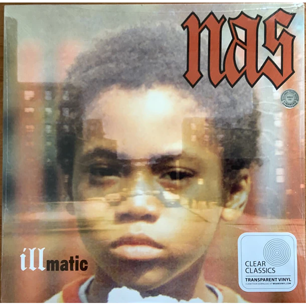 Nas – Illmatic - LP Vinilo - Transparente - Hecho En Europa - Nuevo Y Sellado 