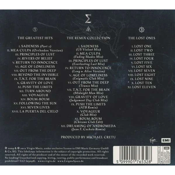 Enigma – Best Of - 3 CD - Hecho En Europa - Digipack - Nuevo Y Sellado 2