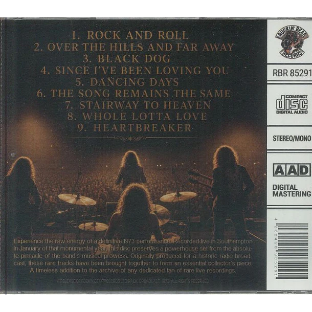 Led Zeppelin – Southhampton 73 - CD - Bootleg (Silver) - Nuevo Y Sellado 2