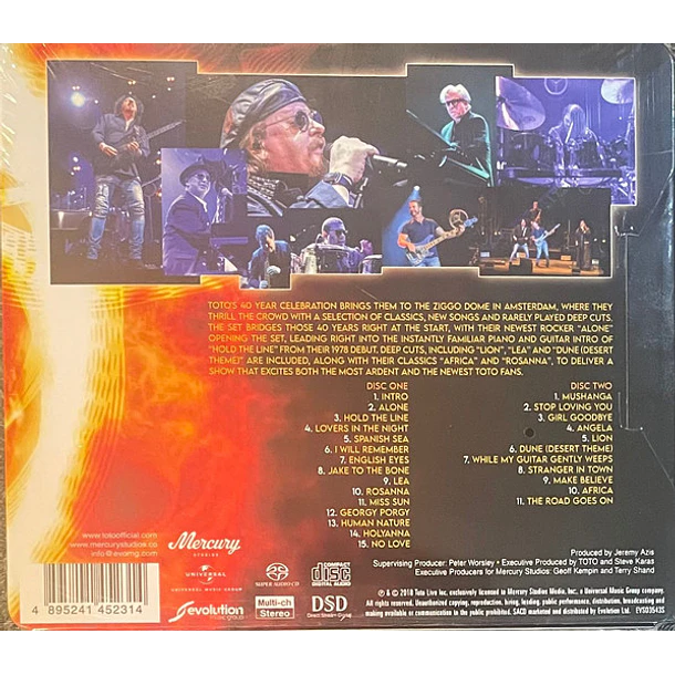 Toto – 40 Tours Around The Sun - SACD Super Audio CD Doble - Nuevo Y Sellado 2
