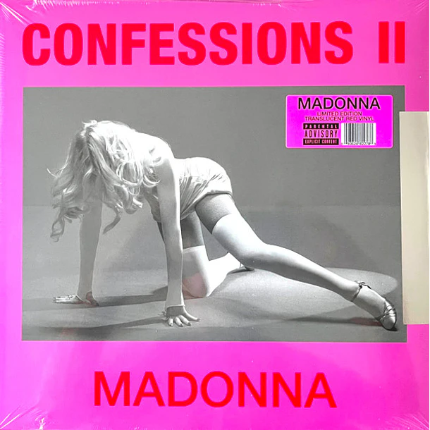 Madonna – Confessions II - LP Vinilo - Color Trasluciente Rojo - Edición Limitada - Hecho En Canadá - Nuevo Y Sellado 