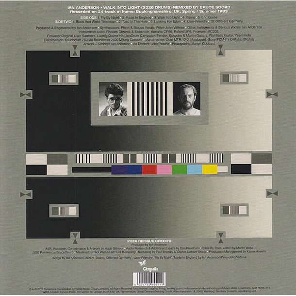 Ian Anderson – Walk Into Light - 2026 Bruce Sword Remix - LP Vinilo - Hecho En Alemania - Nuevo Y Sellado 2