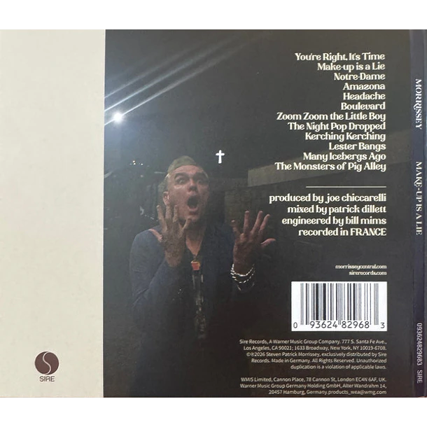 Morrissey – Make-Up Is A Lie - CD - Digipack - Hecho En Alemania - Nuevo Y Sellado 2