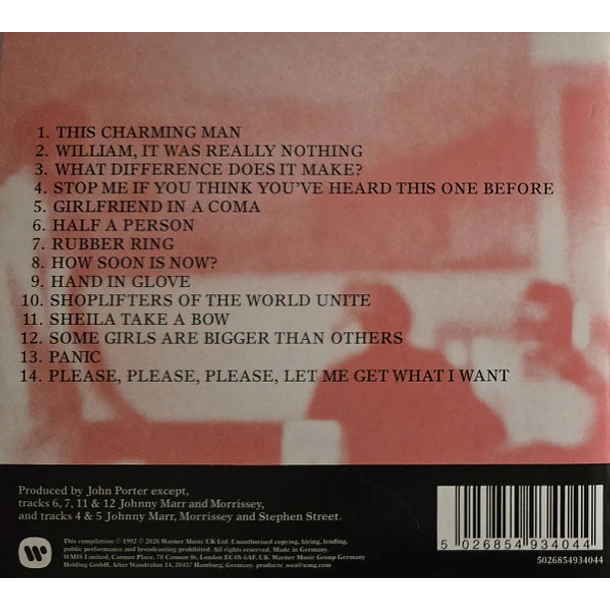 The Smiths – Best... I - CD - Digipack - Hecho En Alemania - Nuevo Y Sellado 2