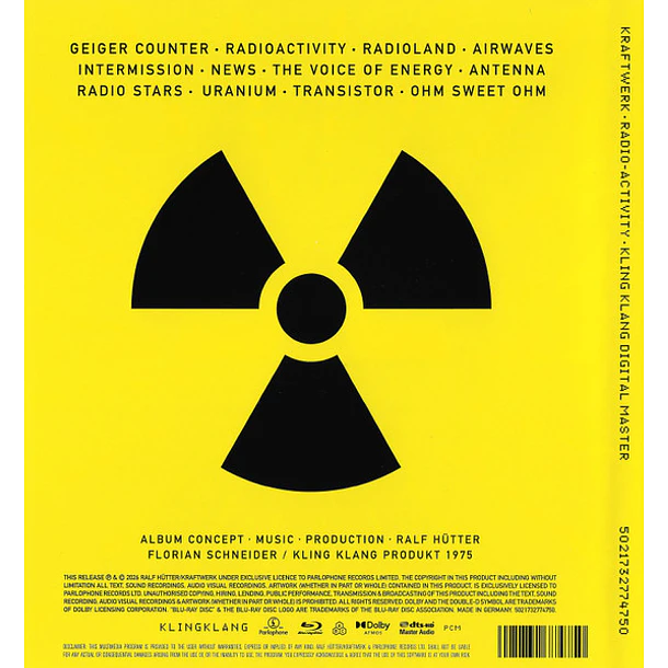 Kraftwerk – Radio-Activity - Blu Ray Audio - Dolby Atmos - Hecho En Alemania - Nuevo Y Sellado 2