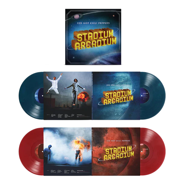 Red Hot Chili Peppers – Stadium Arcadium - Box Set - 4 LPs Vinilo - Sea Blue/Ruby Red Marble - Limited Edition - 20th Anniversary - Hecho En Canadá - Nuevo Y Sellado 