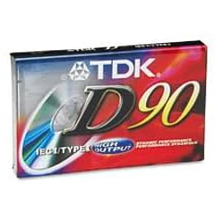 Cassette Virgen TDK - D90 - 90 Minutos Nuevo Y Sellado