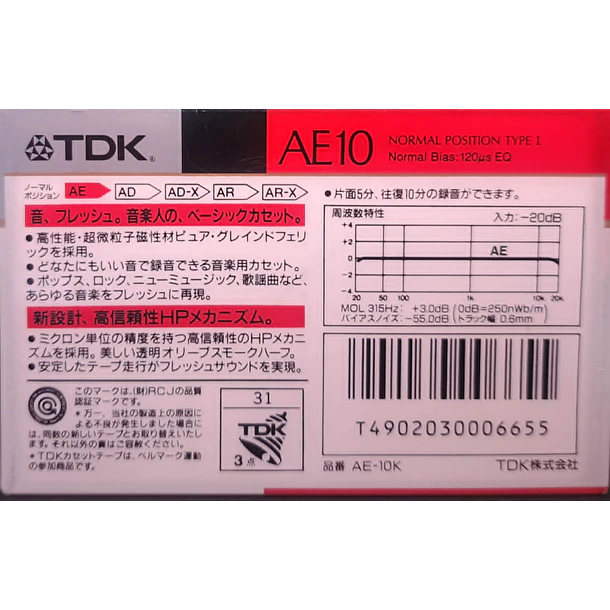 Cassete Virgen - Pack 4 Unidades -  TDK AE10 - High Precision - Nuevo Y Sellado 3
