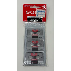Micro Cassette - Sony MC - 60 Minutos - Set 3 Unidades - Hecho En Japón - Nuevo Y Sellado