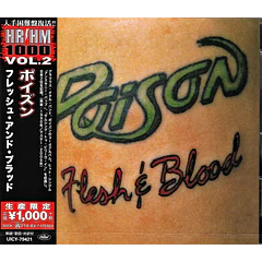 Poison – Flesh & Blood - CD - Hecho En Japón - Nuevo Y Sellado