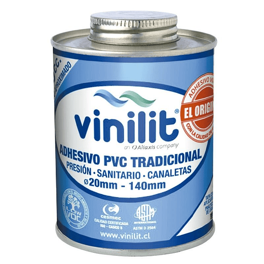Adhesivo para pvc tarro c/pincel 240 cc Vinilit