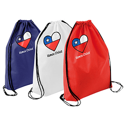 Mochila tipo Morral Vamos Chile!! E38