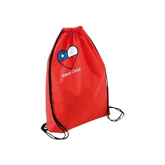 Mochila tipo Morral Vamos Chile!! E38