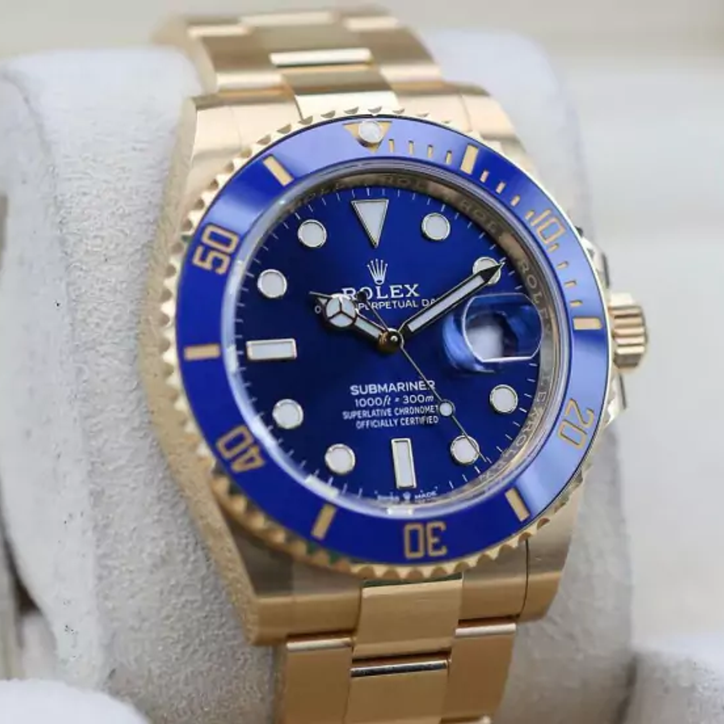 Submariner Date golden blue 4