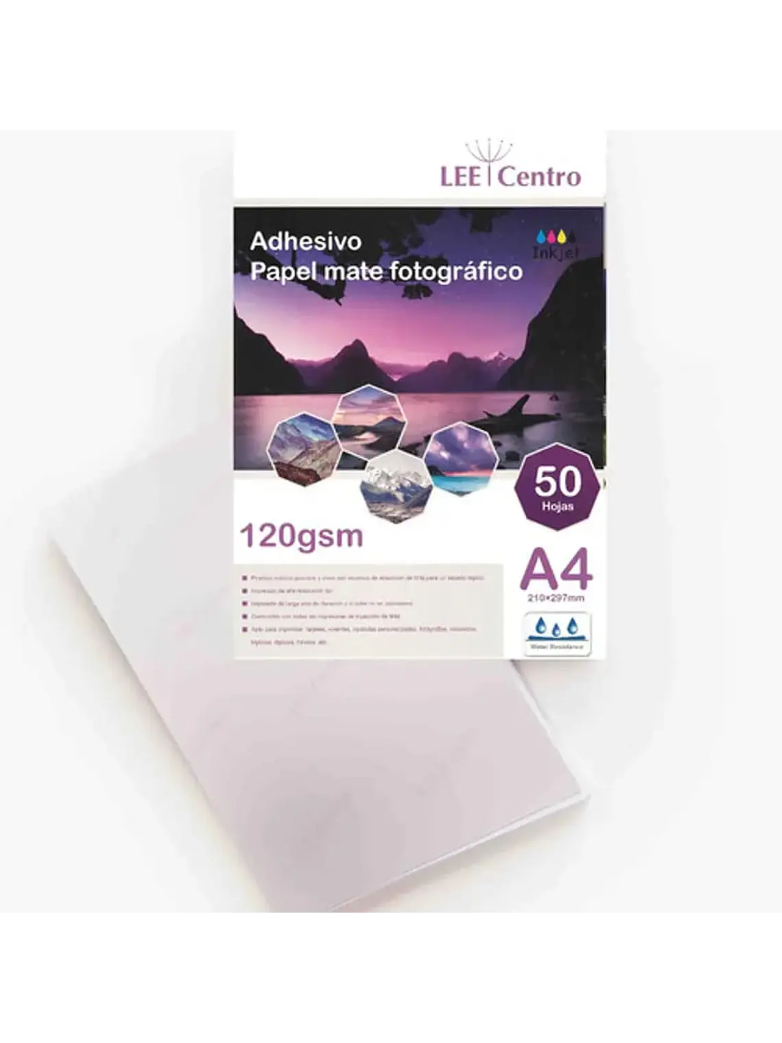 papel fotográfico Adhesivo matte  1