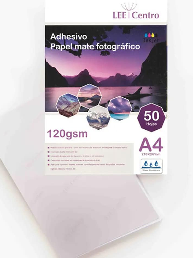 papel fotográfico Adhesivo matte  1