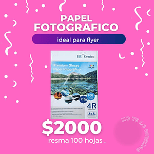 papel fotográfico 10x15 cm 