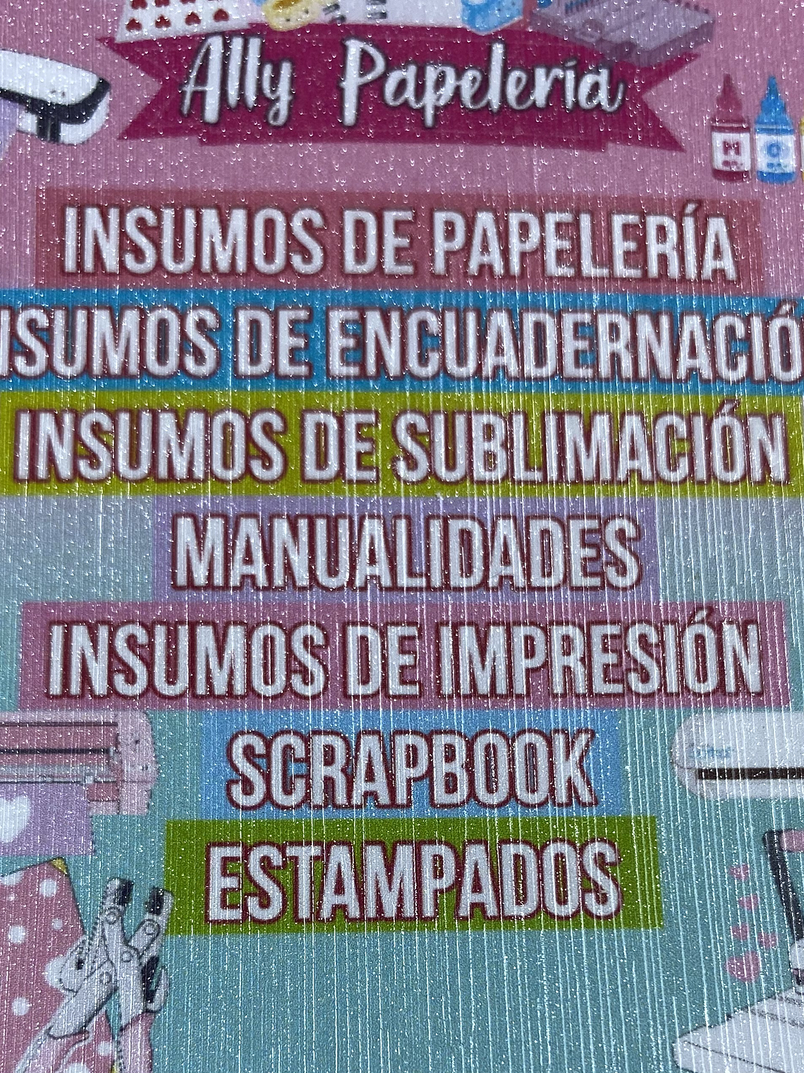 Laminado efecto glitter lineal  1