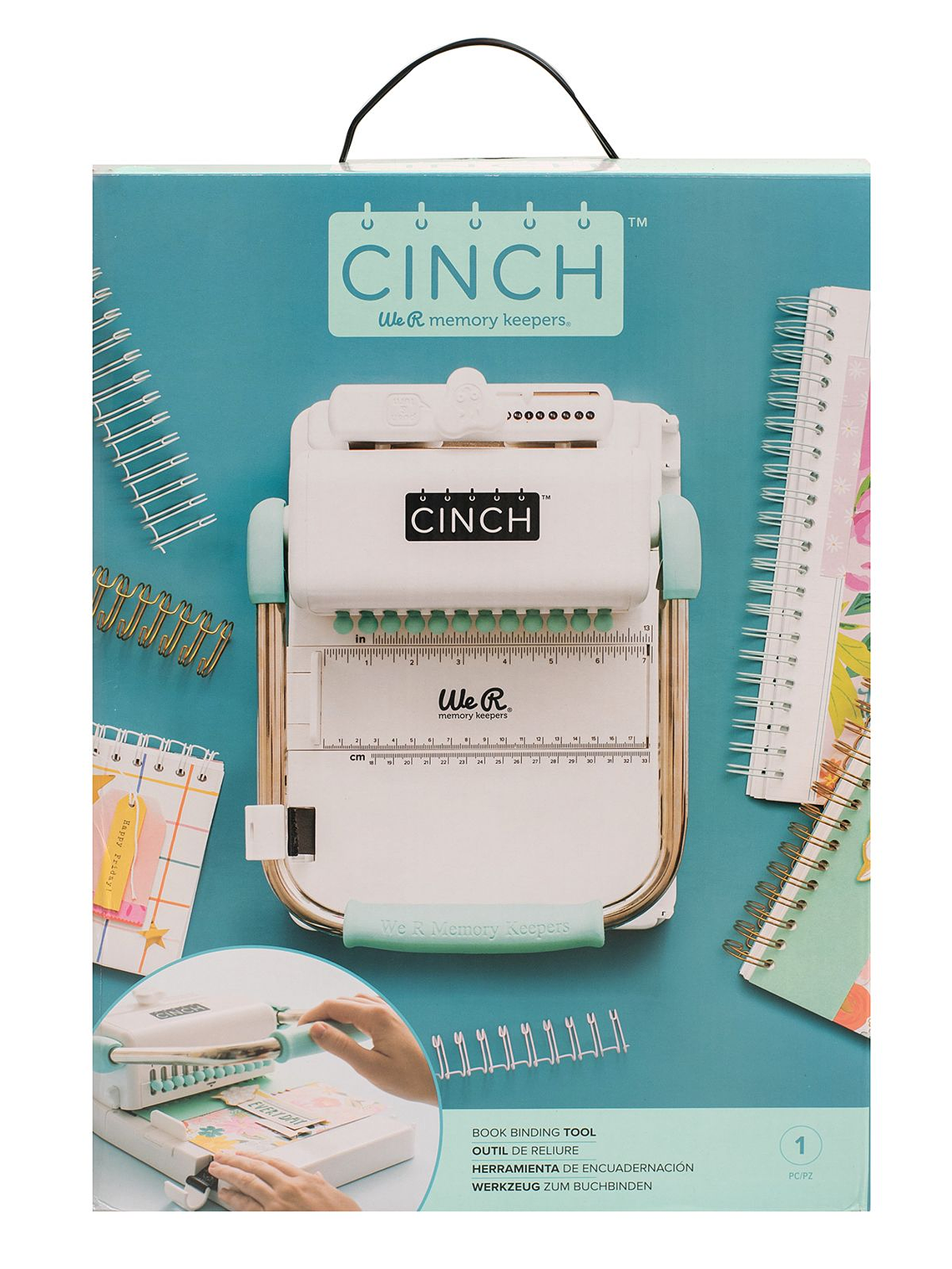 Encuadernadora The cinch redonda + insumos 1