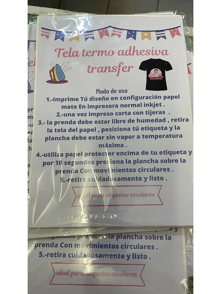 Transfer telas oscuras 1