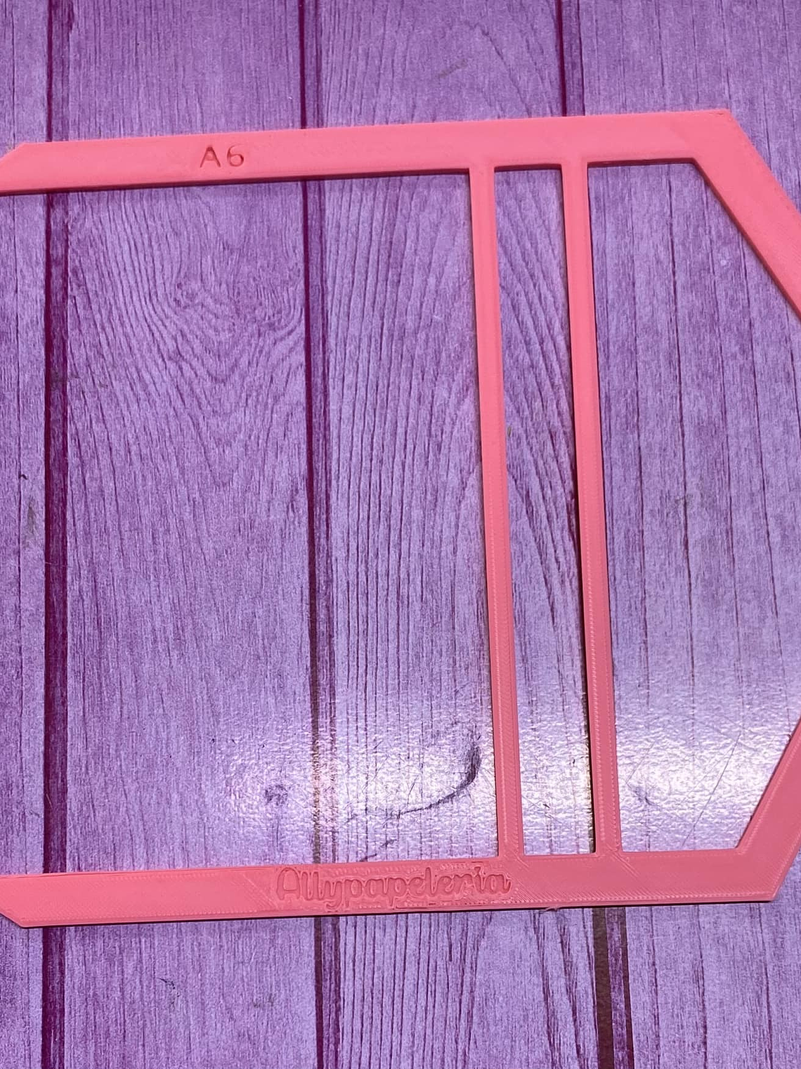 Molde para agenda A6 con solapa 1