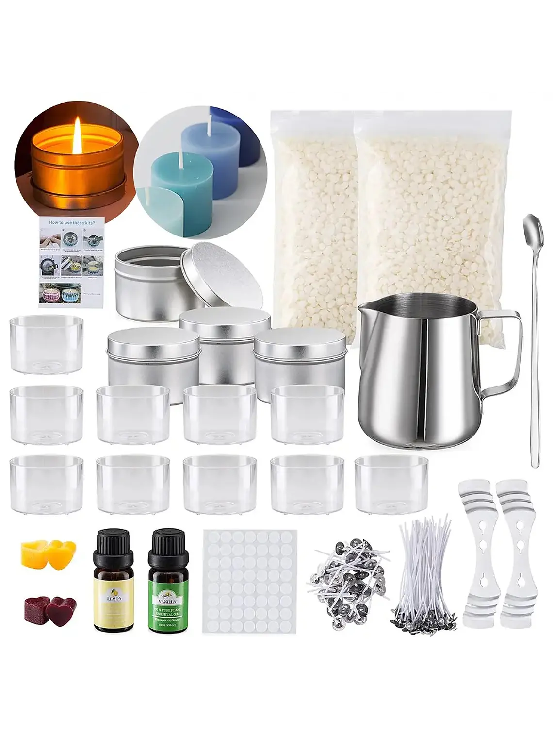 Kit Básico para Fabricación de Velas Artesanales 3