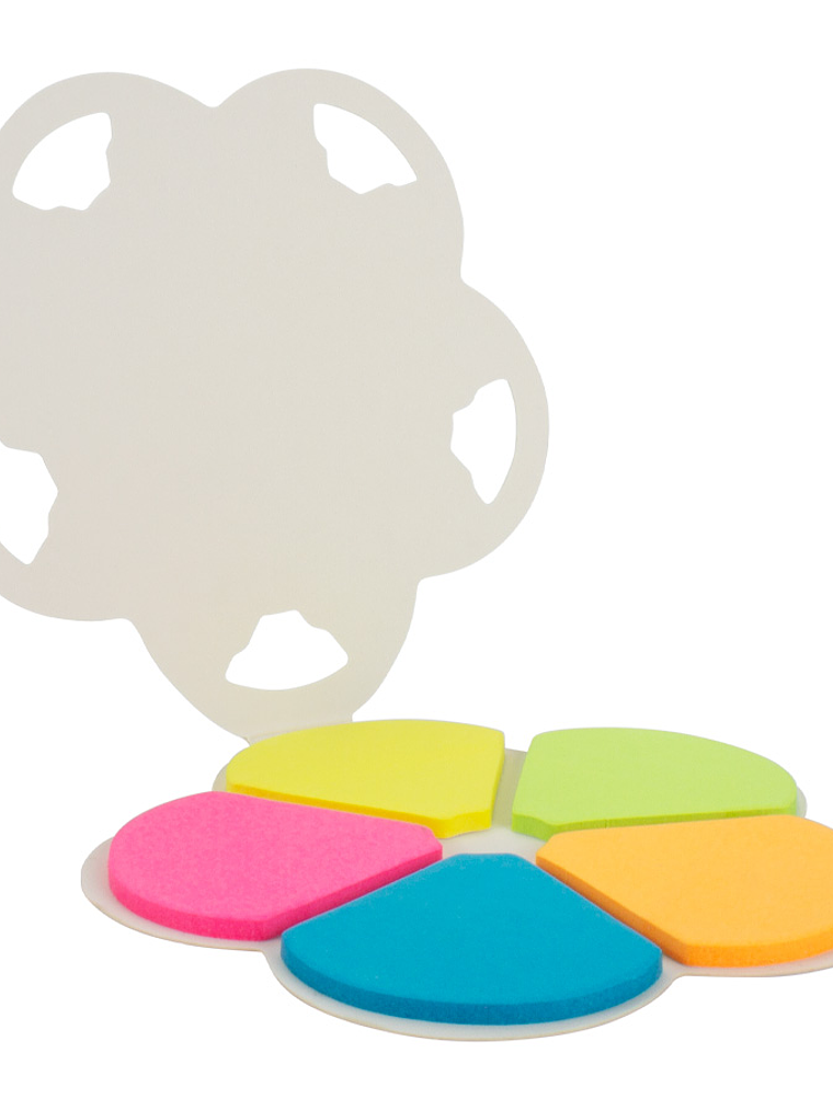 notas adhesivas flor 1