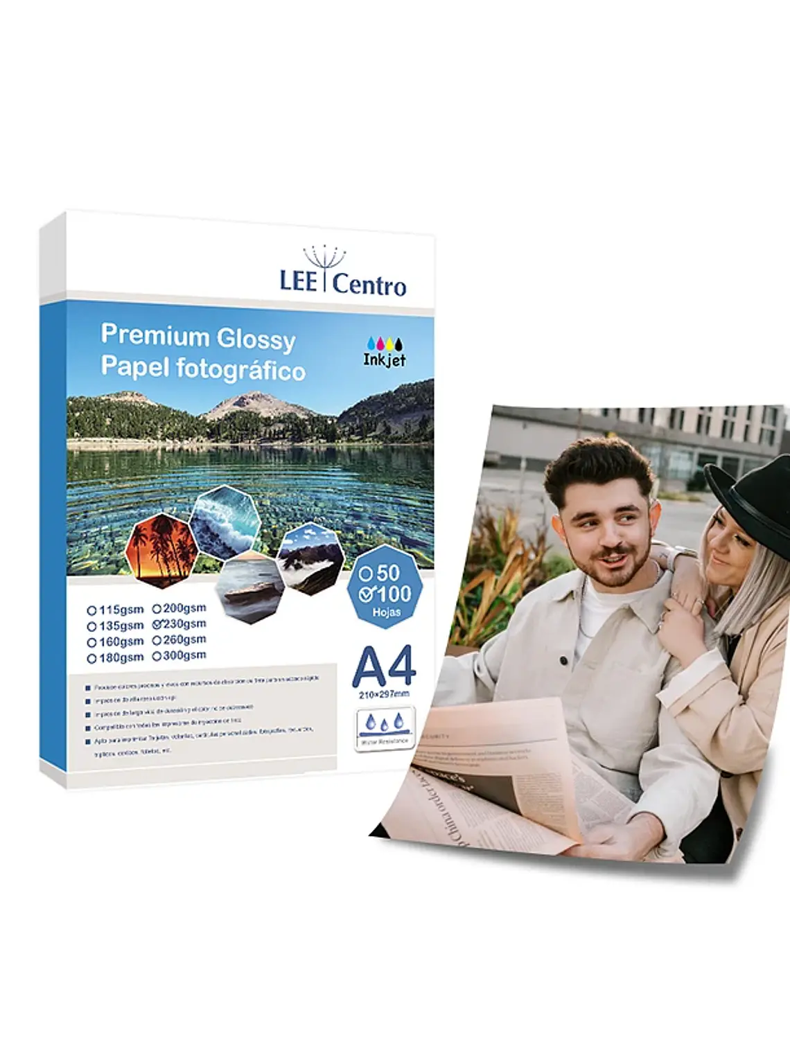 PAPEL FOTOGRAFICO GLOSSY 230 GRS 1