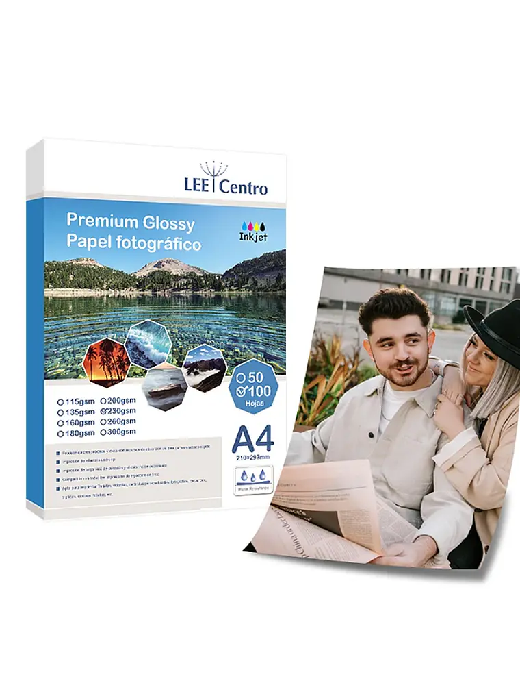 PAPEL FOTOGRAFICO GLOSSY 230 GRS 1