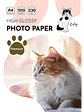 PAPEL FOTOGRAFICO GLOSSY 230 GRS - Miniatura 2