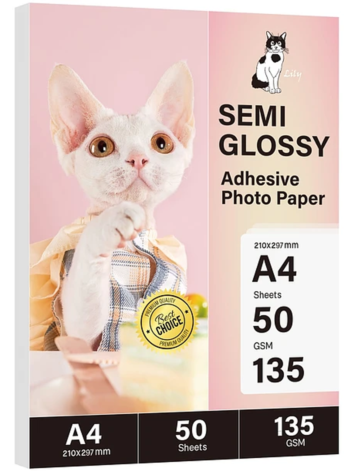 Papel adhesivo fotográfico semi brillo  1