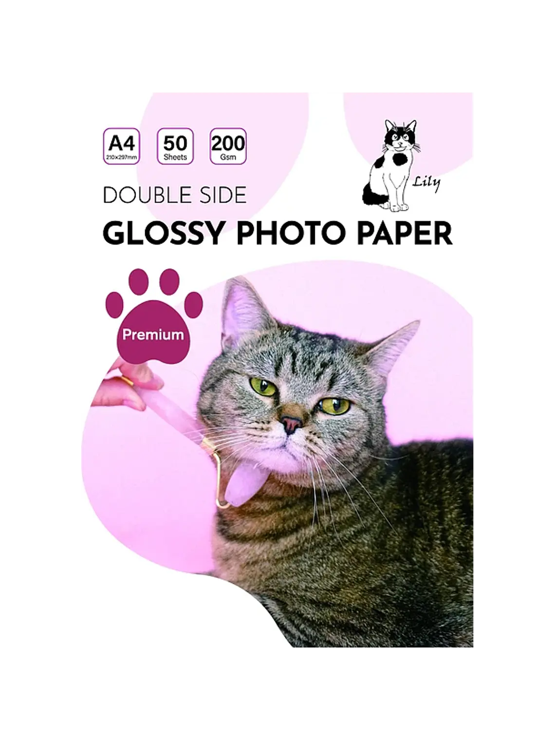 Papel doble cara glossy 200 grs 1