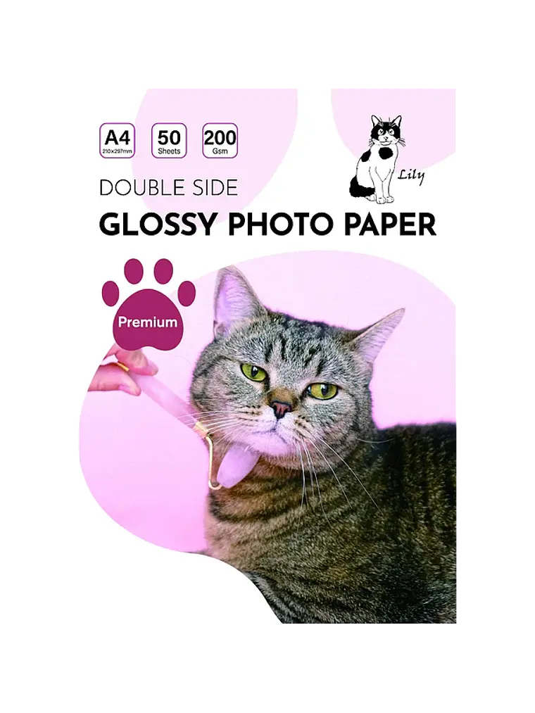 Papel doble cara glossy 200 grs 1