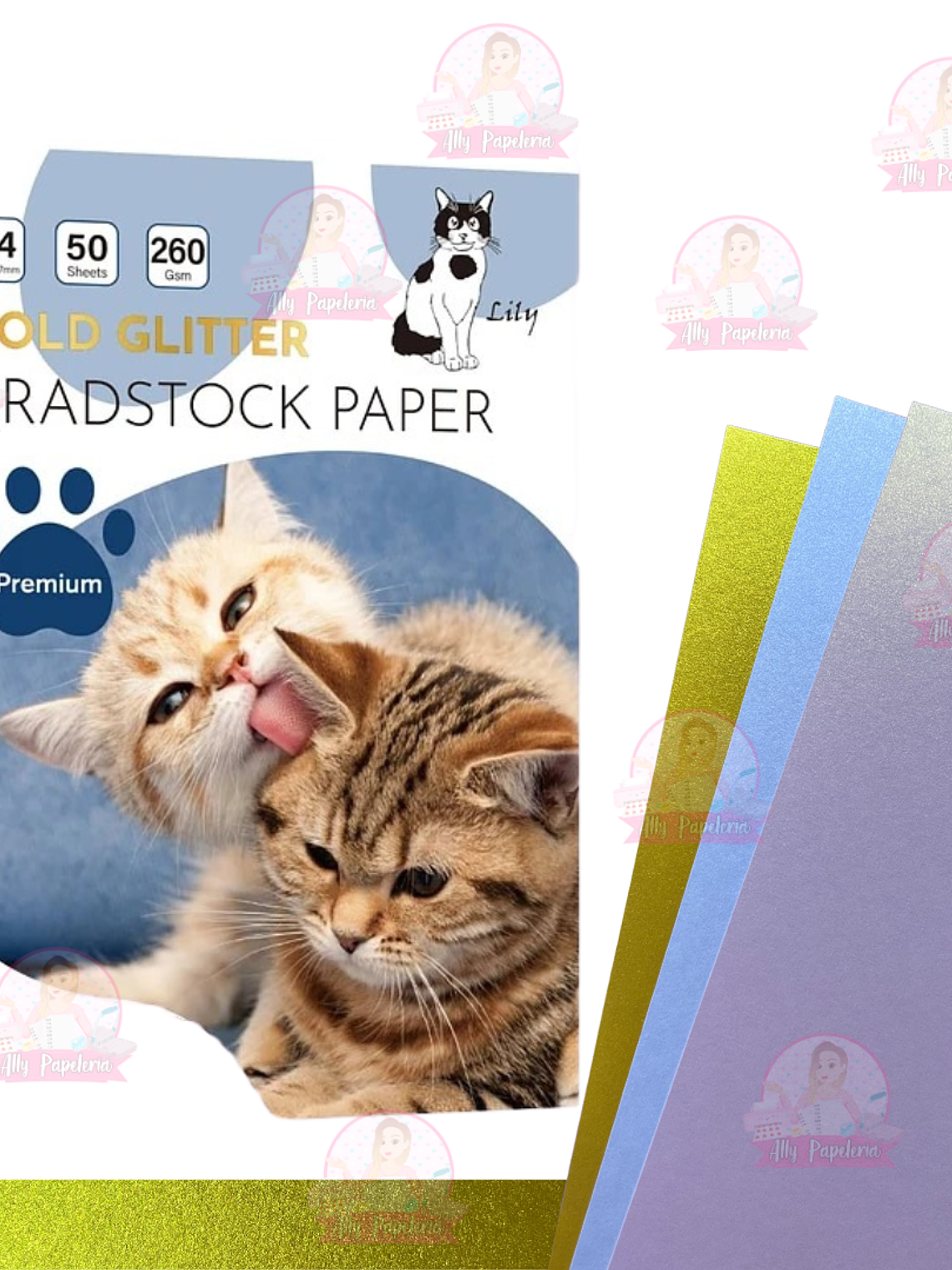 Cartulina perlada 260 grs  2