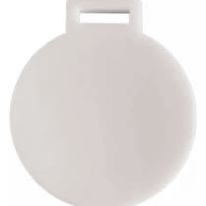 medalla acrilico blanco
